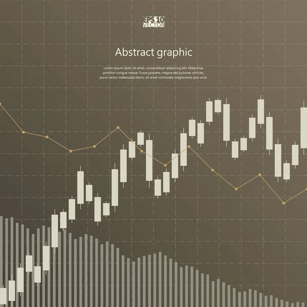 株式グラフ抽象的な背景。Eps10 ベクトル図. — ストックベクタ