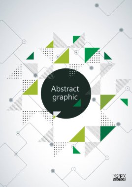 Grafik illüstrasyon geometrik desenli. Eps10 vektör çizim.