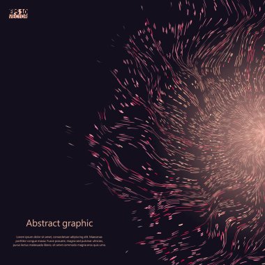 Yıldız arka plan ile ufuk ışık. Eps10 vektör çizim.