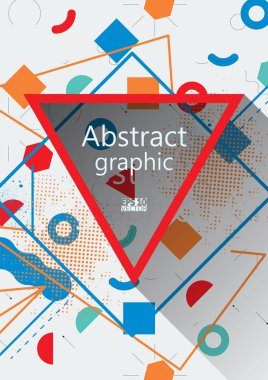 Arka plan geometrik öğelerle. Eps10 vektör çizim.