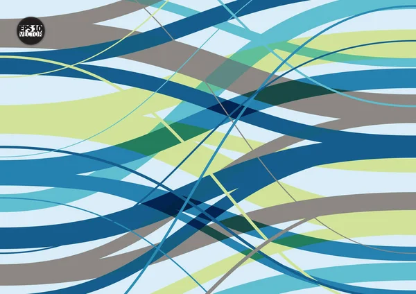 Абстрактный фон с геометрическим узором. Цветная полоса волнового дизайна. Векторная иллюстрация Eps10 — стоковый вектор