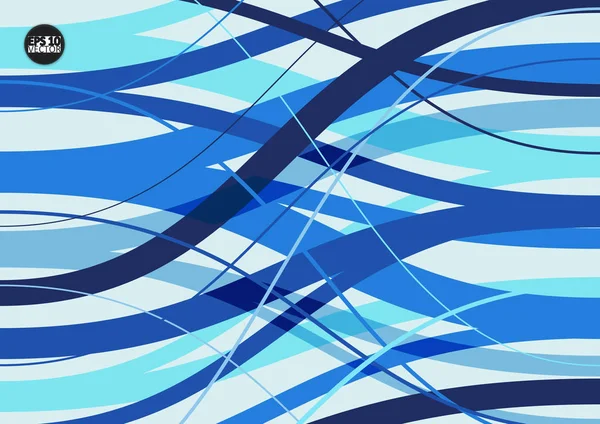 Abstrakt bakgrund med geometriskt mönster. Färg band våg design. Eps10 Vektorillustration — Stock vektor