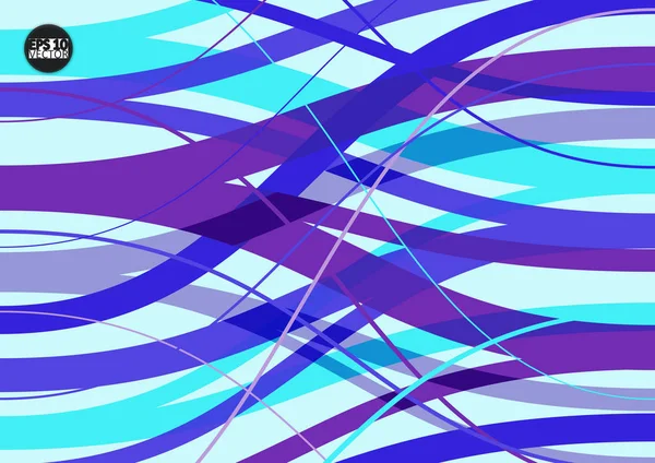 Abstracte achtergrond met geometrisch patroon. Kleur band golf ontwerp. Eps10 Vector illustratie — Stockvector