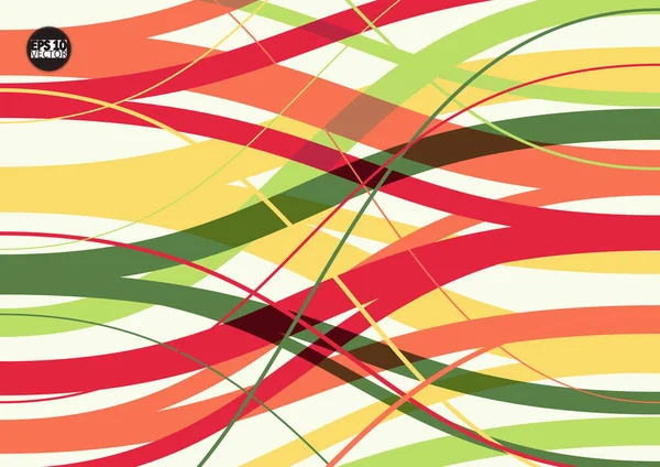 Абстрактный фон с геометрическим узором. Цветная полоса волнового дизайна. Векторная иллюстрация Eps10 Стоковый вектор