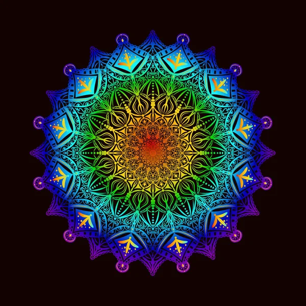 Çiçek gökkuşağı Mandala