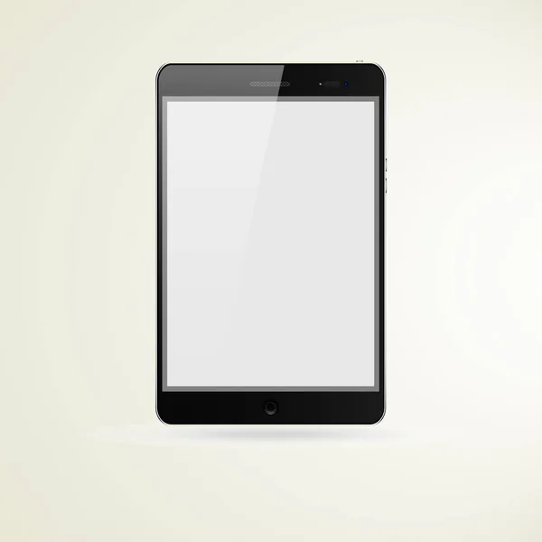 Tablet-Stil schwarze Farbe mit leerem Touchscreen. — Stockvektor