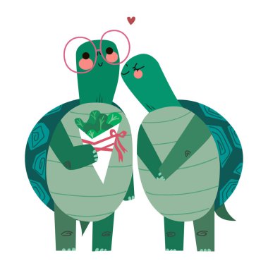 Two lovers in vector illustration. Happy Birthday, International Women's Day, Valentine's Day, holidays. Love and relationships.