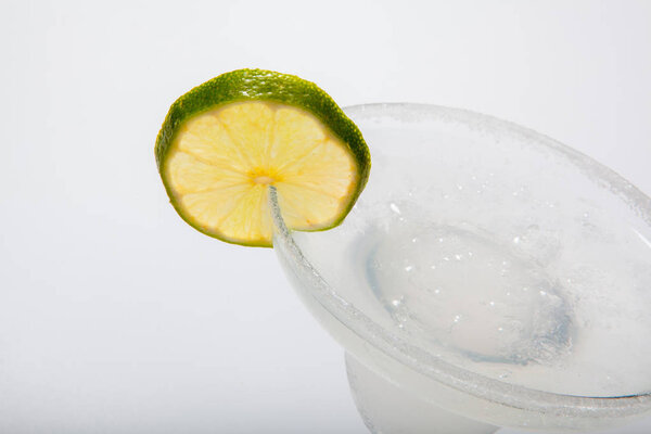 White Lady Cocktail - isolated on white