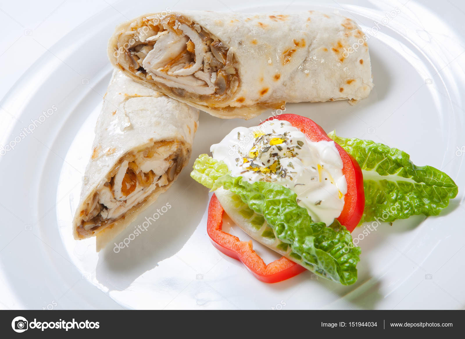 Appetizing chicken rolls with stuffing Appetizing chicken rolls with stuffing