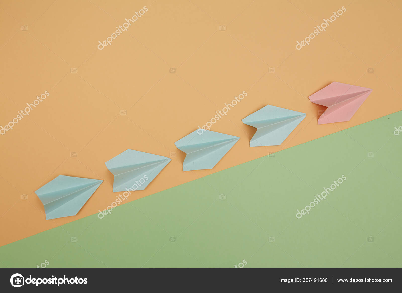 Download Leadership Development Superiority Mockup Place For Text Team Leader Paper Airplanes Headed By Leader Copy Space Stock Photo C Oleg Chumakov 357491680 PSD Mockup Templates