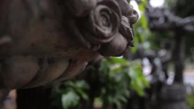 Çeşme. Bahçe heykel vintage yakın çekim. Angel La Recoleta mezarlığı, Buenos Aires'te adlı uyuyor. Bahçe heykeli. Eros heykeli. Angel adlı bir Prag mezarlığı heykel. Heykel