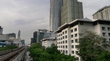 Gökdelen Bangkok. Bangkok modern ofis iş, Bangkok, Tayland iş bölgesinde Bina Cityscape görünümü. Bangkok Tayland başkenti olduğunu.