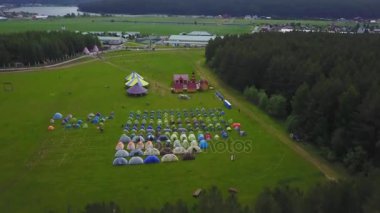 Çocuk tatil çocuk kampı. aeial çocuk kampı