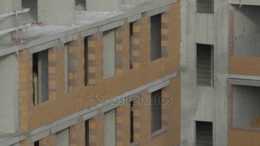 Modern bir apartman cephe. Apartman Binaları İnşaatı