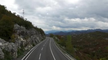 En iyi görünüm, otoyol dağ. Görüntüleri. Yolun ve dağ Üstten Görünüm