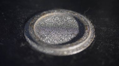 Şekil yakın çekim makro yazdırma Modern 3d printerlere harcama maddeler. Otomatik üç boyutlu 3d yazıcı laboratuvar