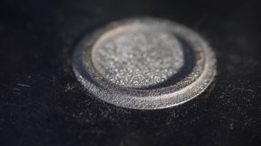 Şekil yakın çekim makro yazdırma Modern 3d printerlere harcama maddeler. Otomatik üç boyutlu 3d yazıcı laboratuvar