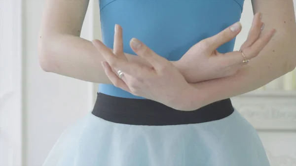 Beautiful Girl Dancer Performs Elements Of Classical Ballet In The Loft Design. Female Ballet Dancer Dancing. Close Up Of A Ballet Dancers Feet As She Practices Point Exercises,slow Motion