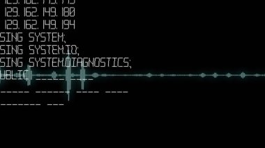 Program kodu bir monitörde. Bilgisayar kodu, hacker. Yazılım geliştirici programlama kodu. Soyut bilgisayar komut dosyası kodu. Programlama ekran yazılım geliştirici.