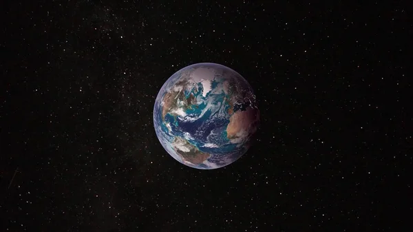 何百万のそれのまわりの星と宇宙から地球のビュー — ストック写真