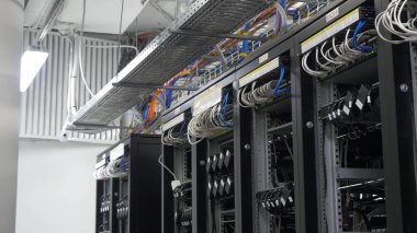 Aygıt incelemesi Kripto para birimi için. Bitcoin madenciler dizi kablolu raflar kurmak. Cryptocurrency madencilik. Bitcoin çiftlik. Makineleri, madencilik cryptocurrency, bitcoin için. Gün elektronik cihaz