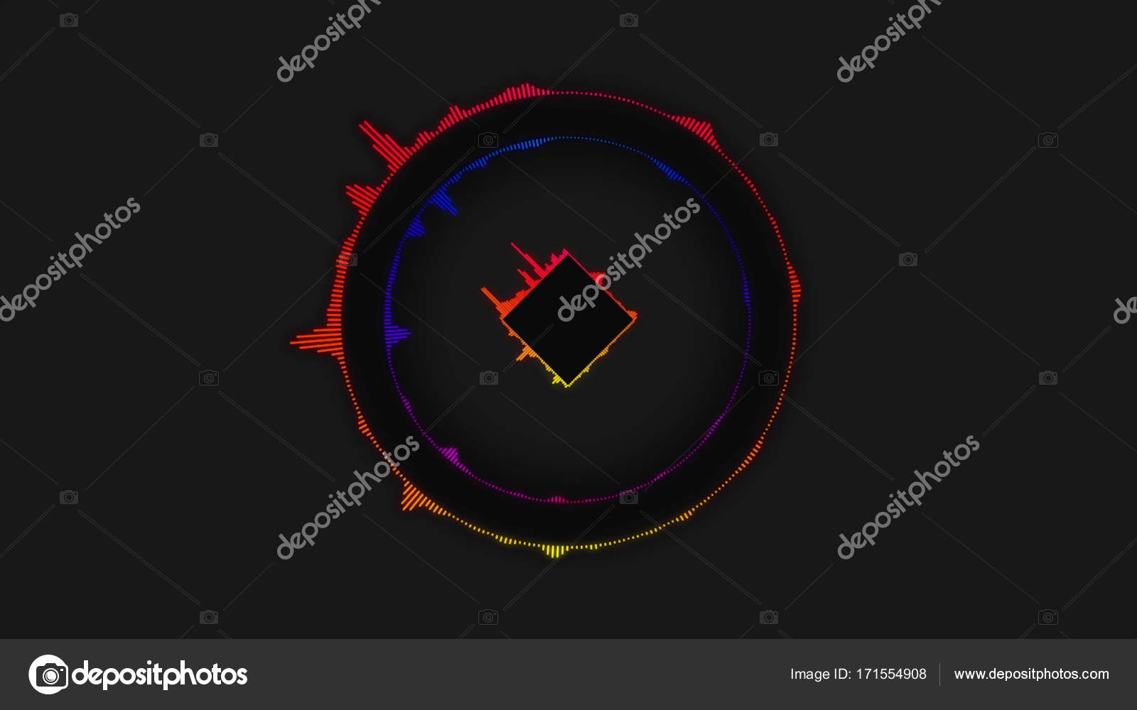 Simple Circle Equalizer Audio Spectrum Color Background. Soft box color  equalizer background. Music equalizer circle background interface with  shining lights Stock Photo by ©MediaWhalestock 171554908