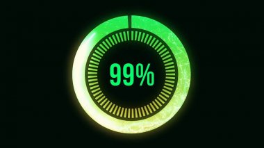 Bilim futuristik yükleme daire yüzük. Transfer Download animasyon 0-100 mavi bilim etkisi yükleniyor. Açık mavi fütüristik daire yüzük küre bar animasyon siyah ekranda yükleniyor. Animasyon yükleniyor