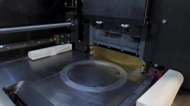 Boş 3d printerlere harcama maddeler içinde yakın çekim. Geniş açı