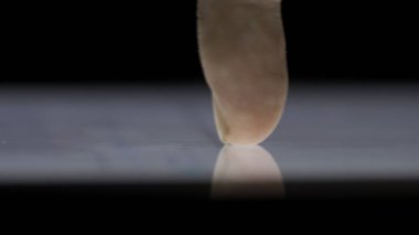 Tablet, teknoloji, ekran, monitör, sensör, dokunmatik, elektronik. Tablet bilgisayar dokunmatik dokunmak makro parmak.