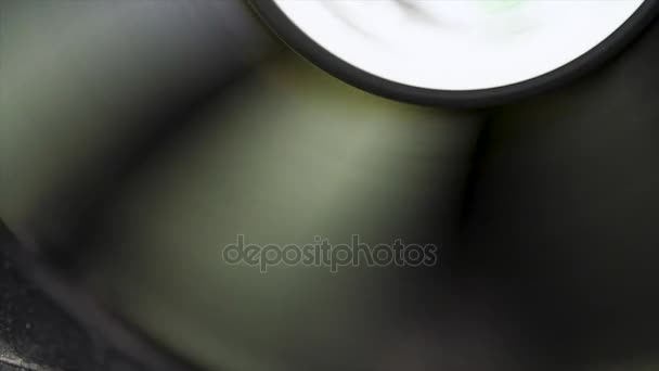 Spinning computer fan. Working Computer Black Cooler macro. Coolers of the computer close-up — Stock Video