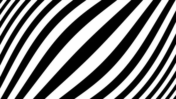 Graphiques de mouvement CGI abstraits et arrière-plan animé avec un angle noir et blanc mobile. Mouvement rythmique hypnotique de formes géométriques noires et blanches — Photo