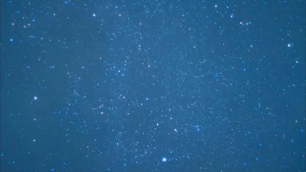 Beautiful night sky and stars with meteor or shooting star as background. Video. Animation of a starry sky with falling stars — Stock Photo, Image