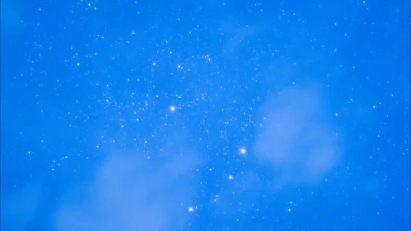 Schöner Nachthimmel und Sterne mit Meteor oder Sternschnuppe als Hintergrund. Video. Animation eines Sternenhimmels mit Sternschnuppen — Stockfoto