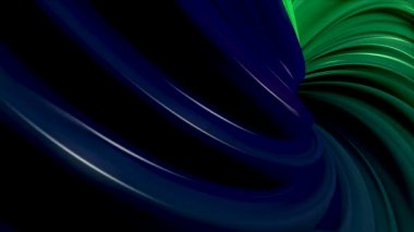 Animasyon çok renkli dönen satırları. sürekli döngü sorunsuz bir şekilde 3d en az soyut şekiller. Ortalanmış animasyon siyah arka plan ile. İnce yansımaları ve hipnotik hareket.