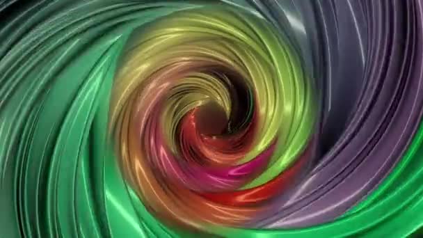 Неоновые цветные огни абстрактная живопись. Клип. Абстрактные огни в движении. Цветная фигура Тора — стоковое видео