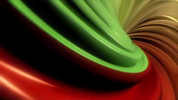 Πολύχρωμο κύκλους κίνησης ιριδίζουσα φόντο. Απρόσκοπτη looping. Κινούμενα σχέδια από την περιστροφή του δακτυλίου της χρώμα — Αρχείο Βίντεο