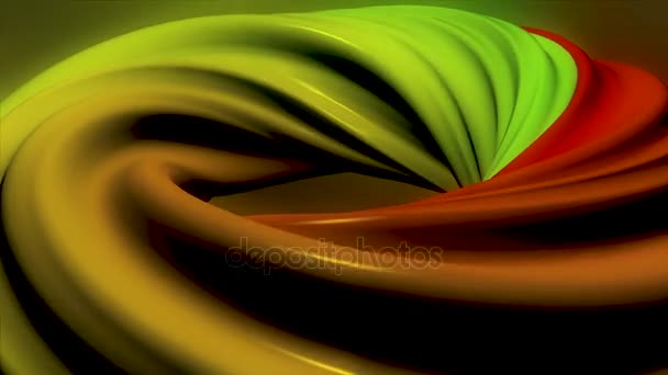 Animación colorida 3D de un círculo o anillo. Ilusión espiral hipnótica bucle sin fisuras. Abstracto túnel de agujero de gusano de color. Lazo sin costuras. Fondo abstracto con rotación de espiral hipnótica. Animación de — Vídeos de Stock