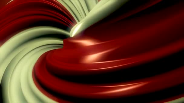 3D bunte Animation eines Kreises oder Rings. hypnotische Spiraltäuschung, nahtloses Looping. abstrakte Farbe Wurmlochtunnel. nahtlose Schleife. abstrakter Hintergrund mit hypnotischer Spiraldrehung. Animation von — Stockvideo
