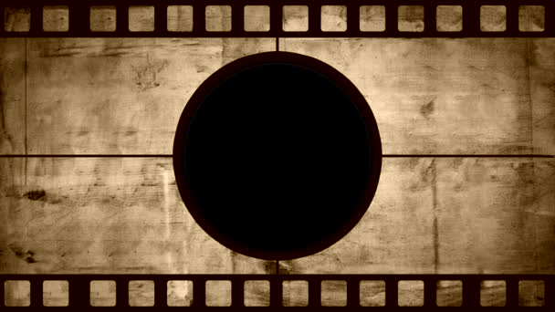 Animazione di vecchi film negativi con spazio di copia — Video Stock