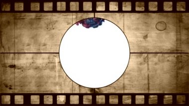 Mavi duman hareketi animasyonu animasyon eski negatif film. renk beyaz bir arka plan üzerinde duman. soyut canlı mavi tropikal deniz tonları ve beyaz arka plan.