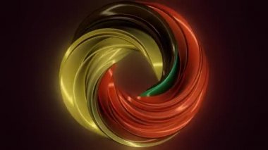 Neon renkli ışıkları boyama Özet. Küçük. Hareket soyut ışıkları. Renkli kavisli şekil Torus