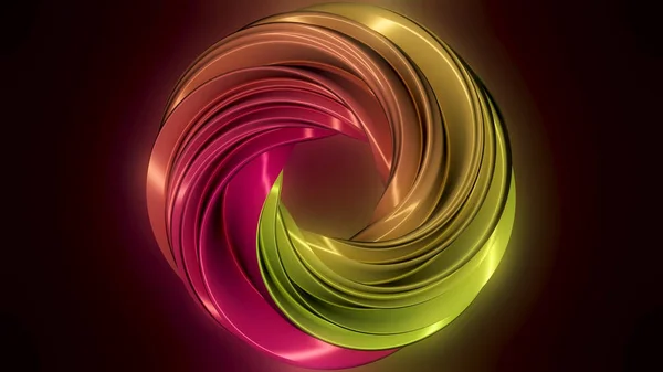 Cycle of multicolored wavy lines. Shiny glowing neon circle swirl abstract motion design. Seamless loop. Abstract motion background, shining lights, colorful waves, seamless loop able