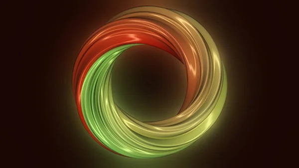 Rotating purple torus. 3D computer generated geometric animation. Rotation animation color torus. Animation of rotation hypnosis spiral from colorful caramel, glass or plastic. Loop animation