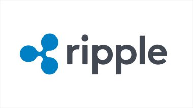 Dalgalanma logo Xrp Cryptocurrency. Dalgalanma hem bir cryptocurrency davranan bir blockchain teknolojisidir. Dalgalanma Kripto ödeme Protokolü sembolün dijital siber soyut animasyon