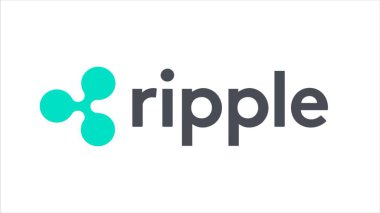 Dalgalanma logo Xrp Cryptocurrency. Dalgalanma hem bir cryptocurrency davranan bir blockchain teknolojisidir. Dalgalanma Kripto ödeme Protokolü sembolün dijital siber soyut animasyon