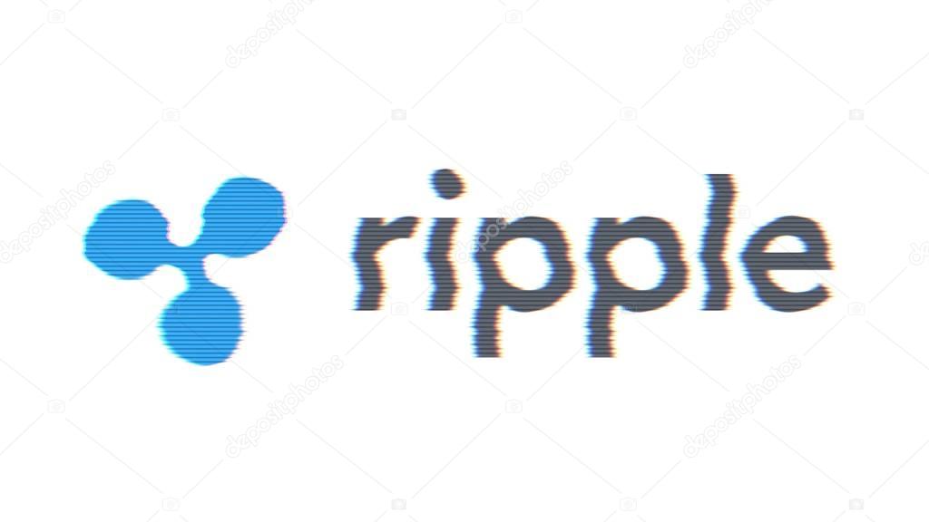 Ripple logo XRP Cryptocurrency. Ripple is a blockchain technology that acts as both a cryptocurrency. Abstract animation of Ripple crypto payment protocol symbol in digital cyberspace