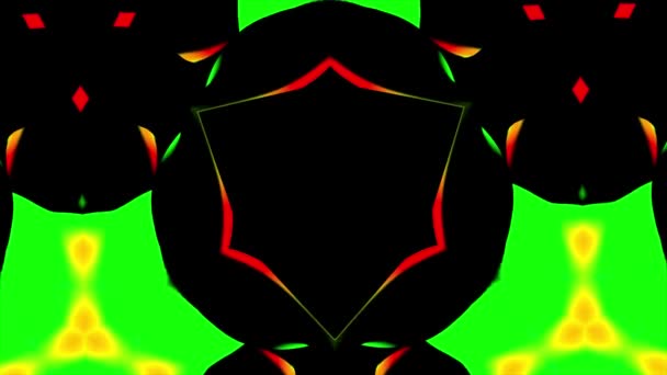 Surrealistische abstrakte Hintergründe. abstraktes Kaleidoskopmuster für Design — Stockvideo