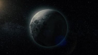 Gaz dev gezegen. Derin uzay güzelliği. Milyarlarca galaksi evrende. İnanılmaz güzel. Ganymede