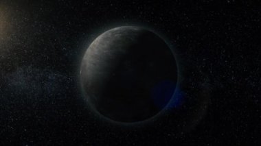 Gaz dev gezegen. Derin uzay güzelliği. Milyarlarca galaksi evrende. İnanılmaz güzel. Ganymede