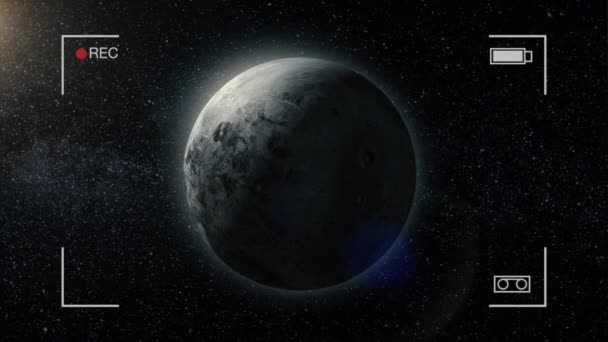 Gasriese Planet. Schönheit des Weltraums. Milliarden Galaxien im Universum. Unglaublich schön. Ganymed — Stockvideo